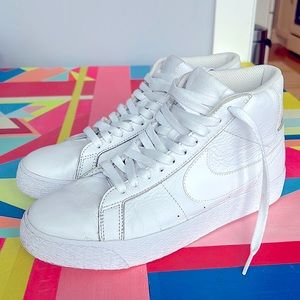 Nike Zoom Air all white high-tops M7.5/ W9/9.5